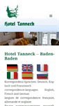 Mobile Screenshot of hotel-tanneck.com