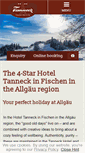 Mobile Screenshot of hotel-tanneck.de